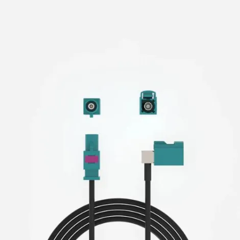 Fakra GMSL2 MF right angle extension cable for Zed X camera