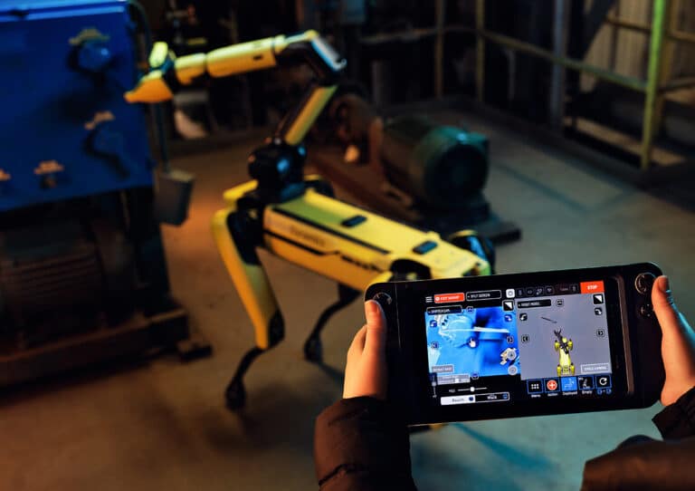 Spot with tablet